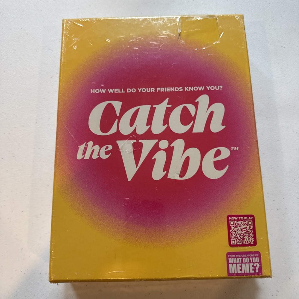 Catch the Vibe Board Game What Do You Meme? Adult Party Game New Sealed